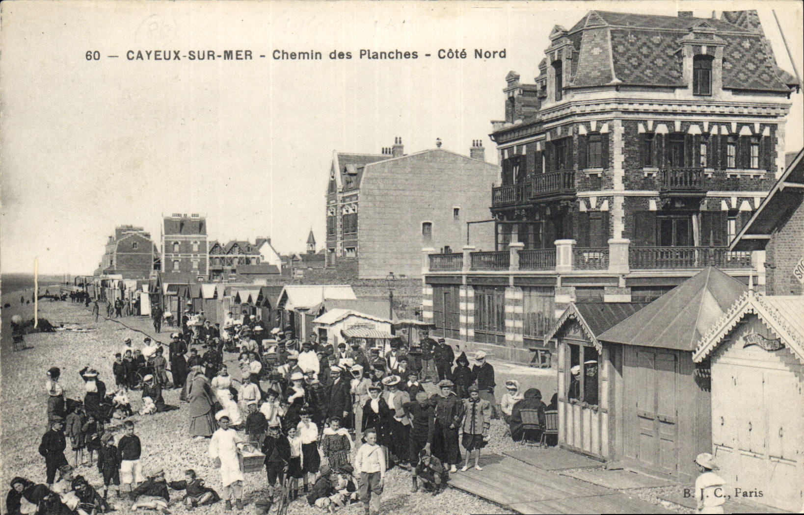 Cayeux-sur-Mer — Chemin des Planches — Côté Nord — B. J. C., Paris