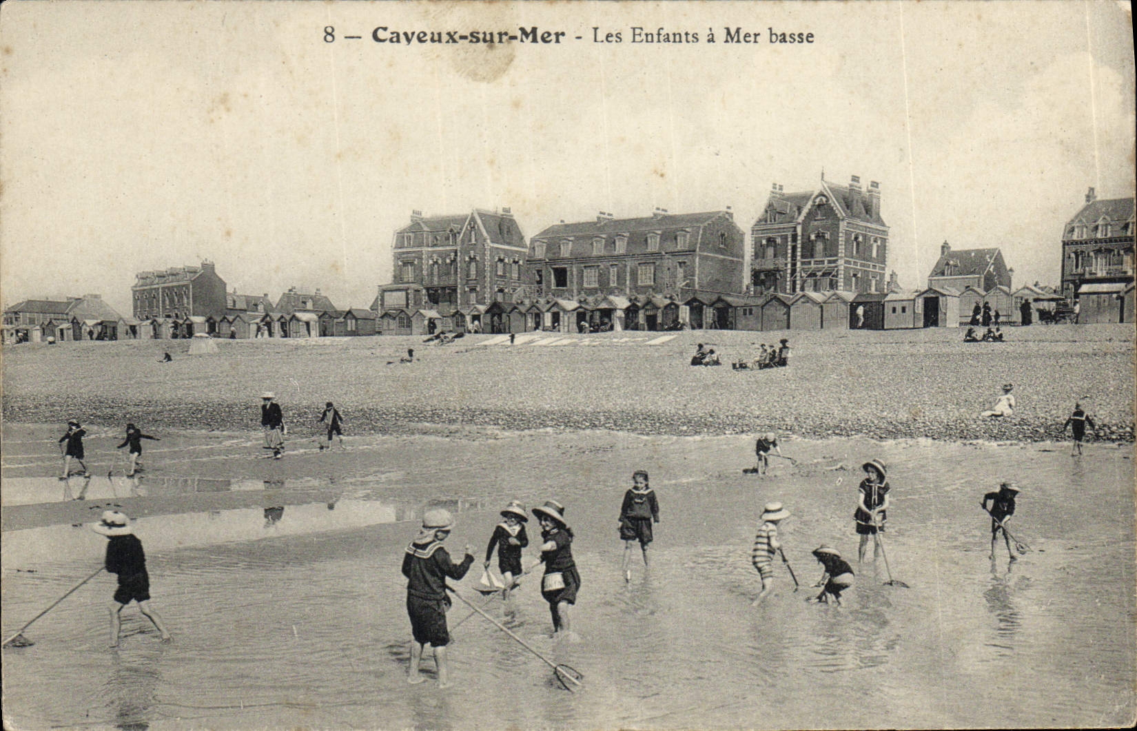 Cayeux-sur-Mer — Les Enfants à Mer basse — Éditeur inconnu, n°8