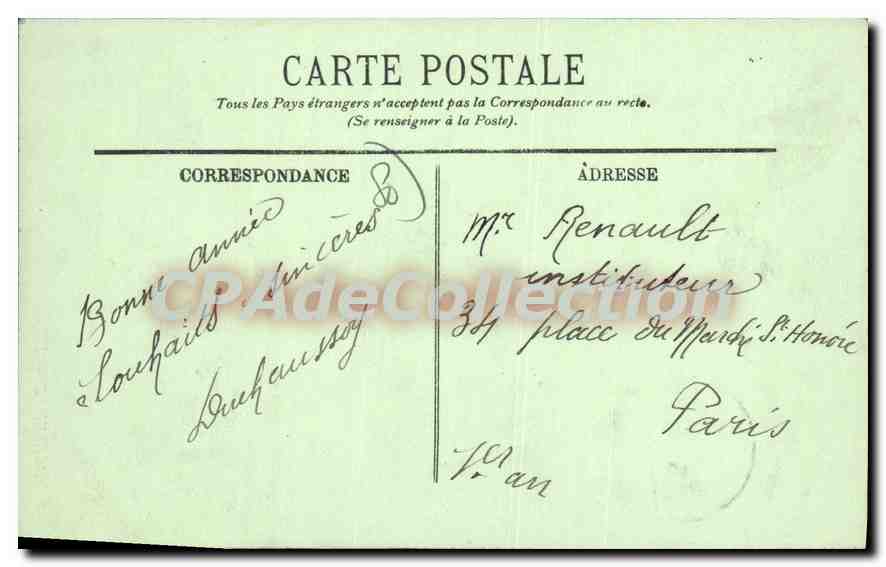 CPA Abbeville L'Eglise Saint Vulfran — Verso