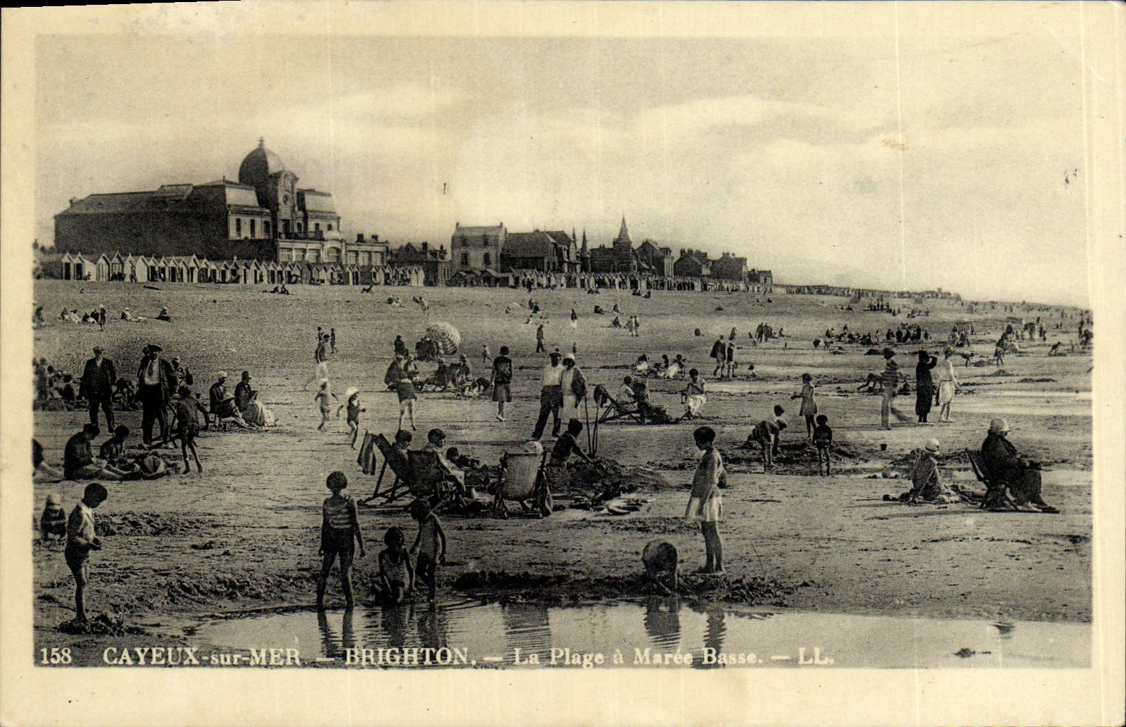 CAYEUX-sur-MER — BRIGHTON — La Plage à Marée Basse — LL. — n° 158