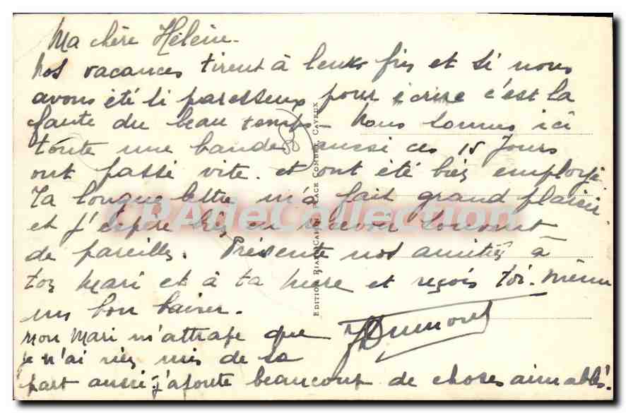 CAYEUX-sur-MER — BRIGHTON — La Plage à Marée Basse — LL. — n° 158 — Reverso