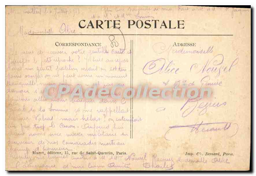 CPA Rosieres en Picardie (Somme) La Place — Back