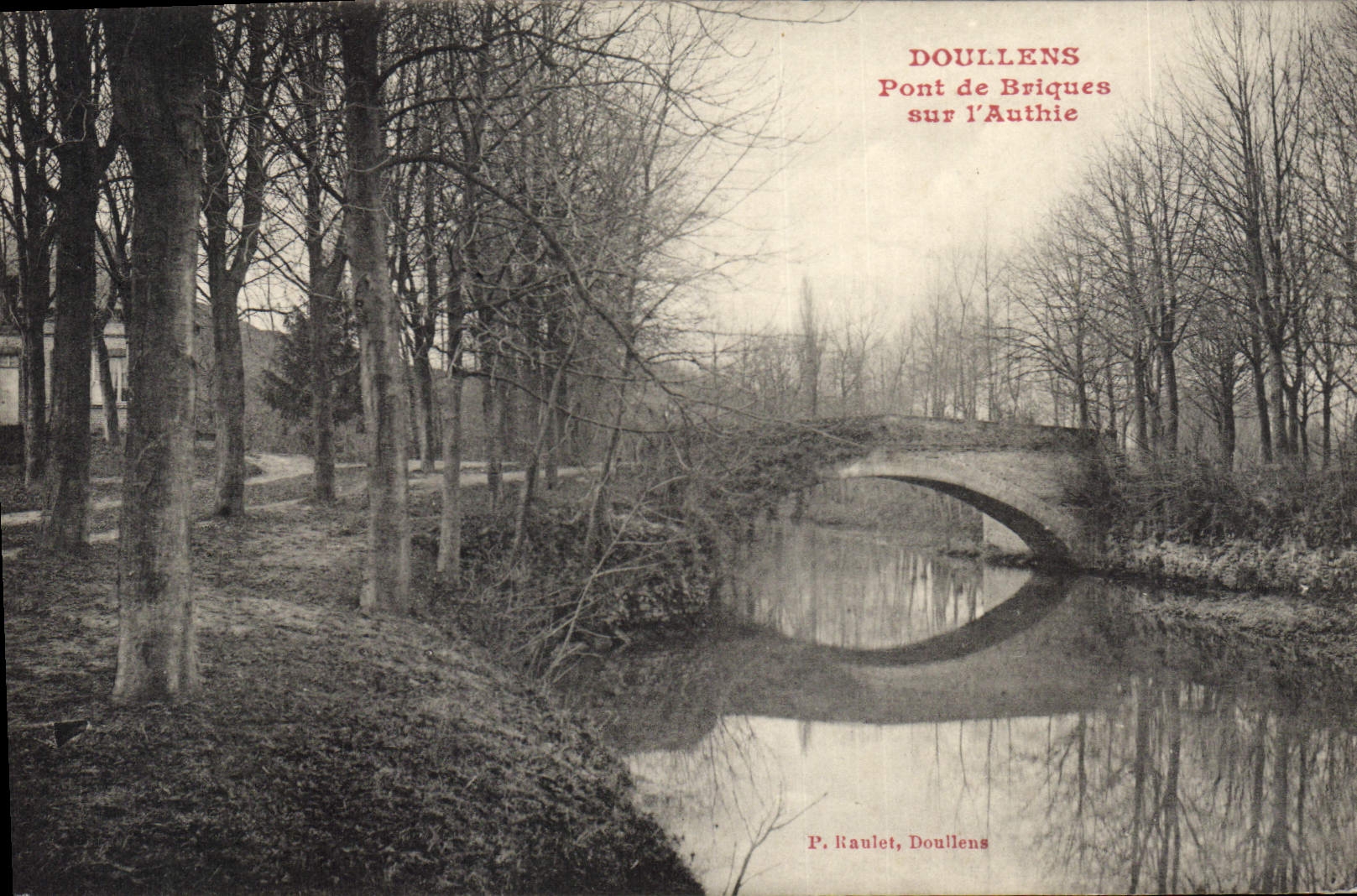 CPA Doullens Pont de Briques sur l'Authie