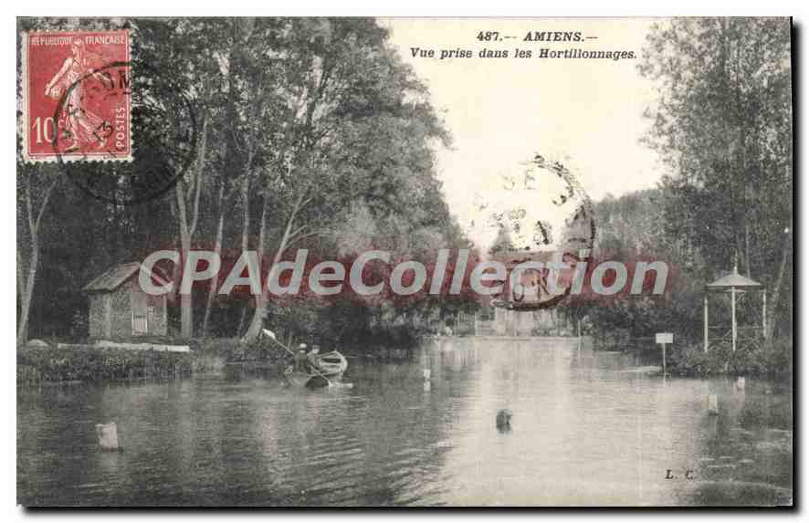 Amiens — Vue prise dans les Hortillonnages — L. C. (éditeur)