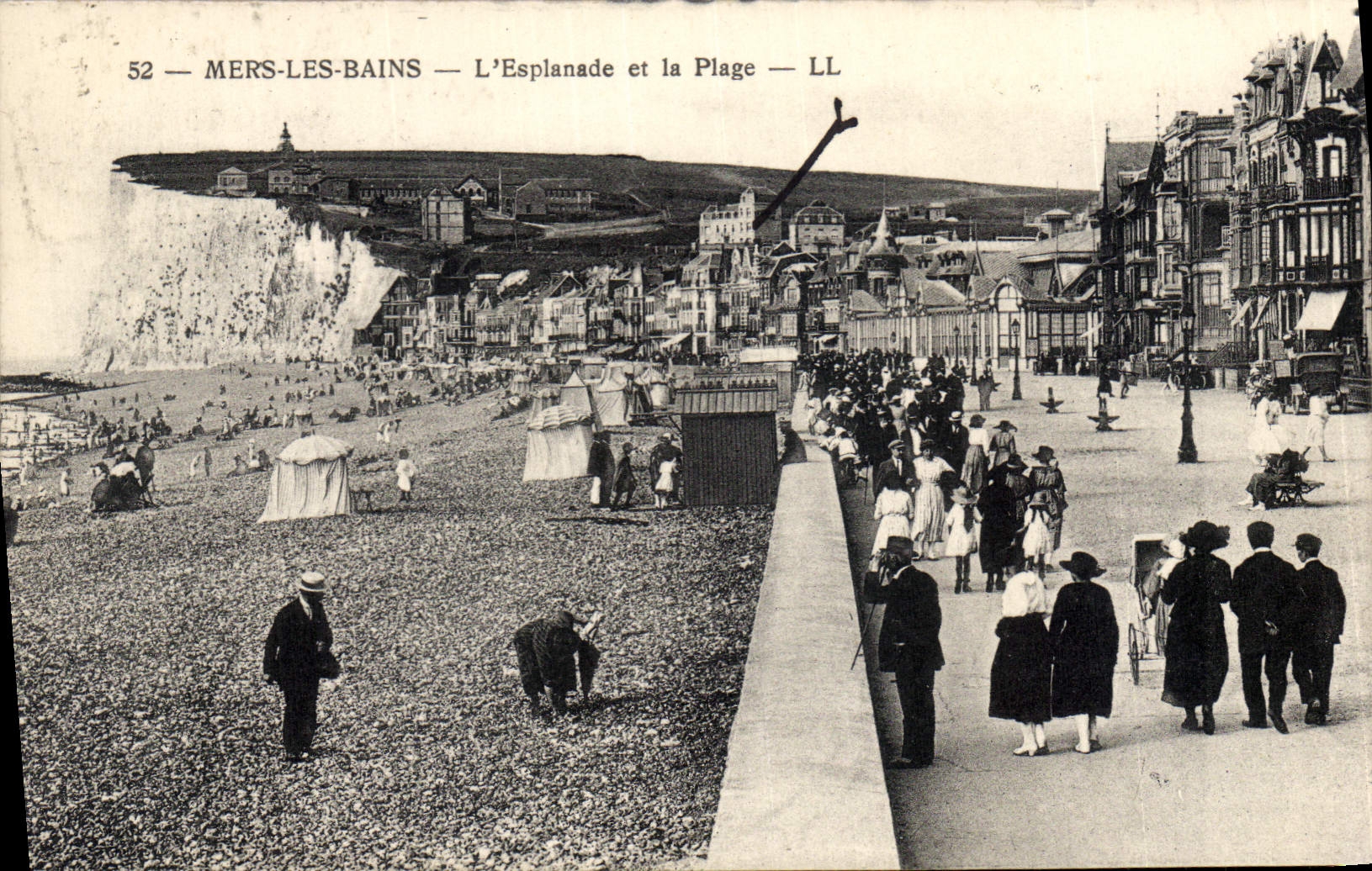 Mers-les-Bains — L'Esplanade et la Plage — LL