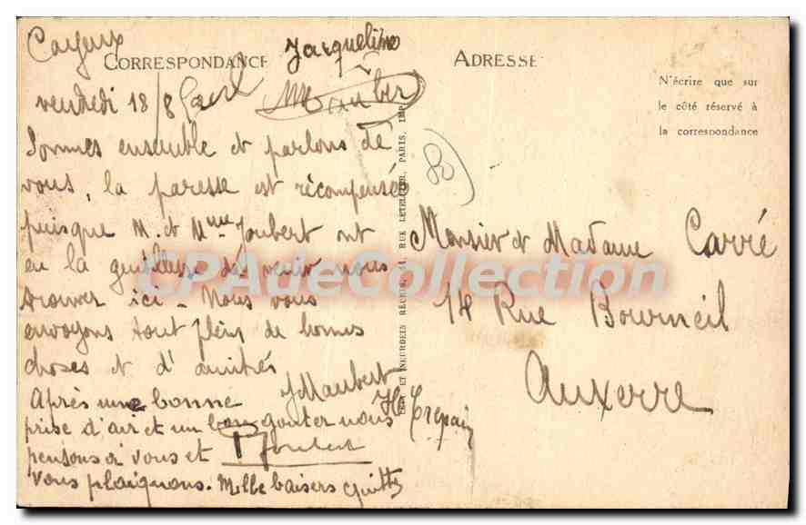CAYEUX-SUR-MER — Les Planches — LL. — n° 190 — Verso