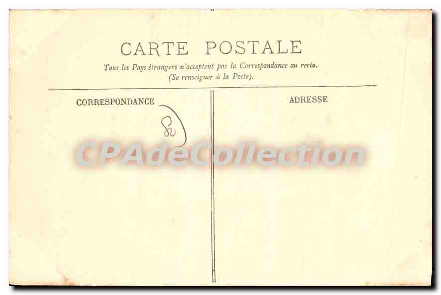 Abbeville — La Place de l'Amiral Courbet et l'Église Saint-Vulfran — LL, n°86 — Verso