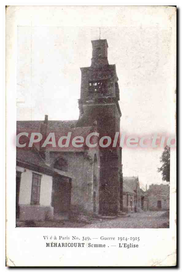 CPA Meharicourt (Somme) L'Eglise
