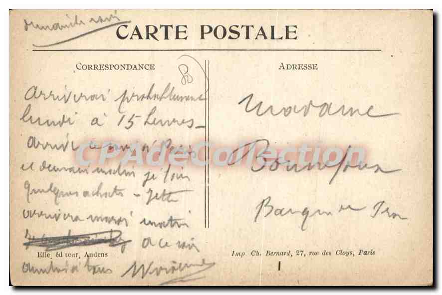 CPA Meharicourt (Somme) L'Eglise — Back