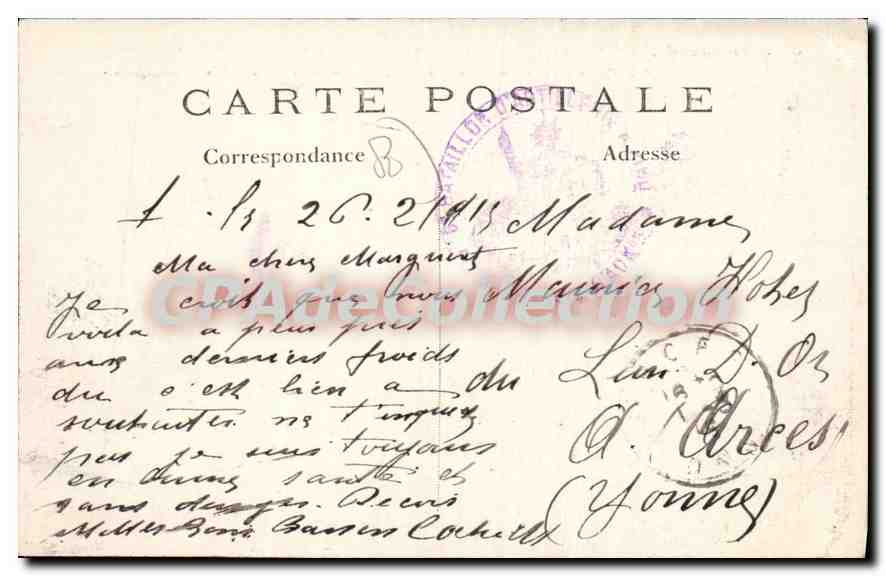 CPA La Grande Guerre Bataille de la Somme Tranchees françaises à Albert — Back