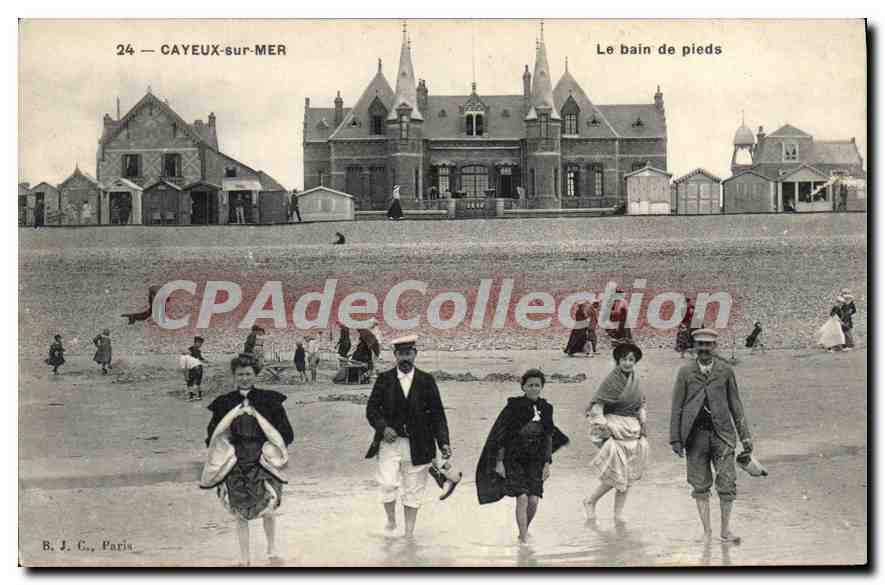 CAYEUX-sur-MER — Le bain de pieds — B. J. C., Paris, n°24