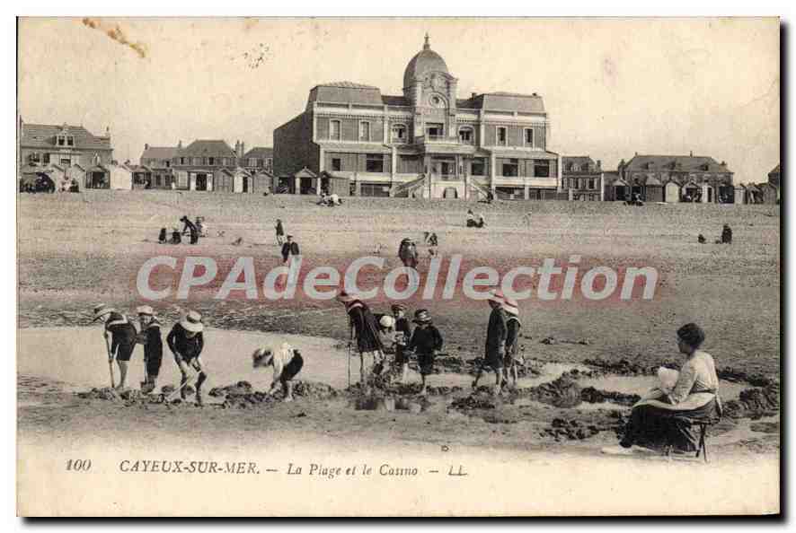 CAYEUX-SUR-MER — La Plage et le Casino — CPAdeCollection n°100