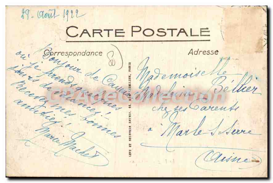CAYEUX-SUR-MER — La Plage et le Casino — CPAdeCollection n°100 — Reverso