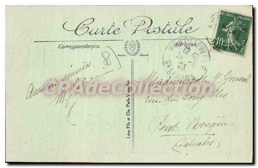 CPA Abbeville Le Canal de la Somme et le Boulevard Voltaire — Verso