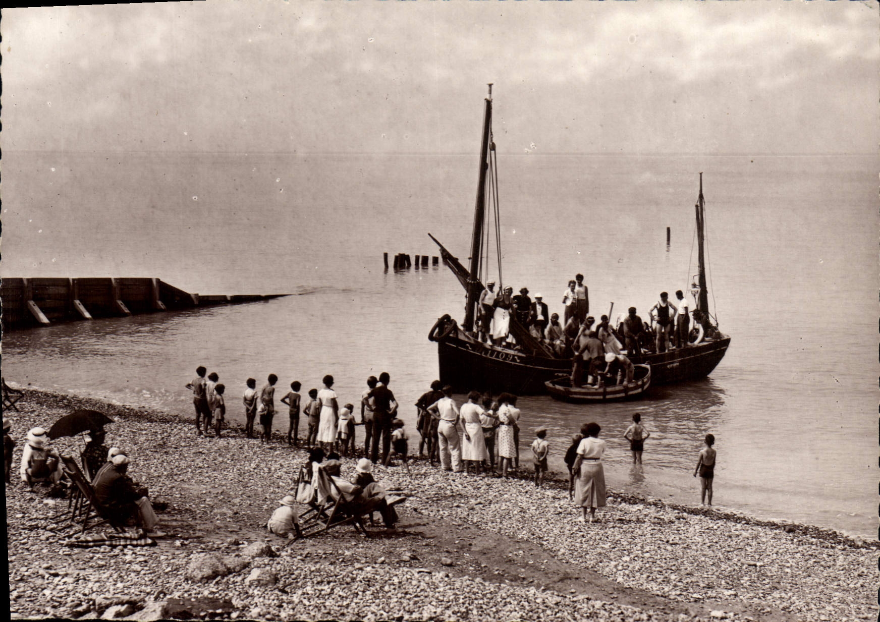CPSM Onival sur Mer Le retour de promenade