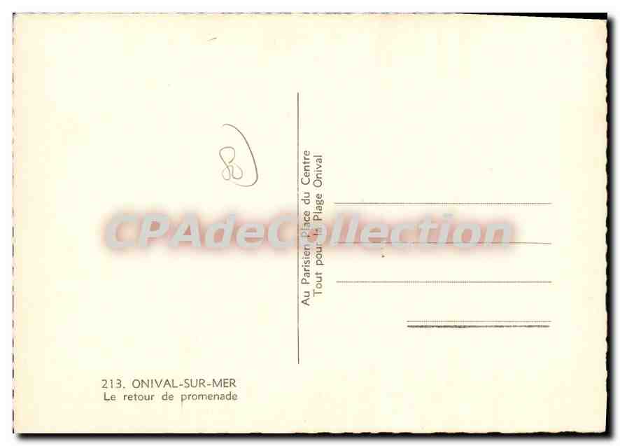 CPSM Onival sur Mer Le retour de promenade — Back