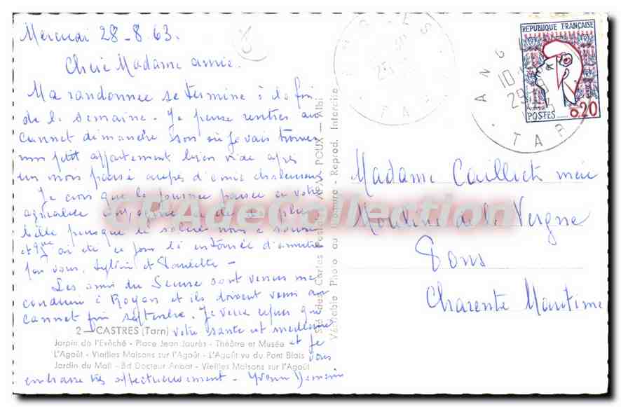 Castres — Souvenir de CASTRES — APA — Rückseite