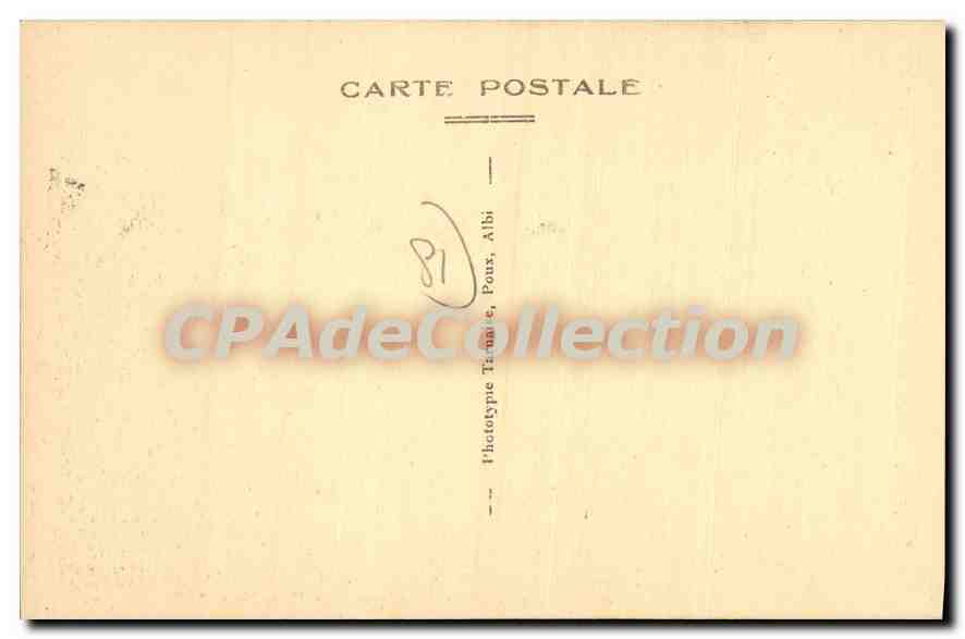CPA Le Tarn illustre Mazamet Rue du Pont de Cavilla et Eglise Notre Dame — Back