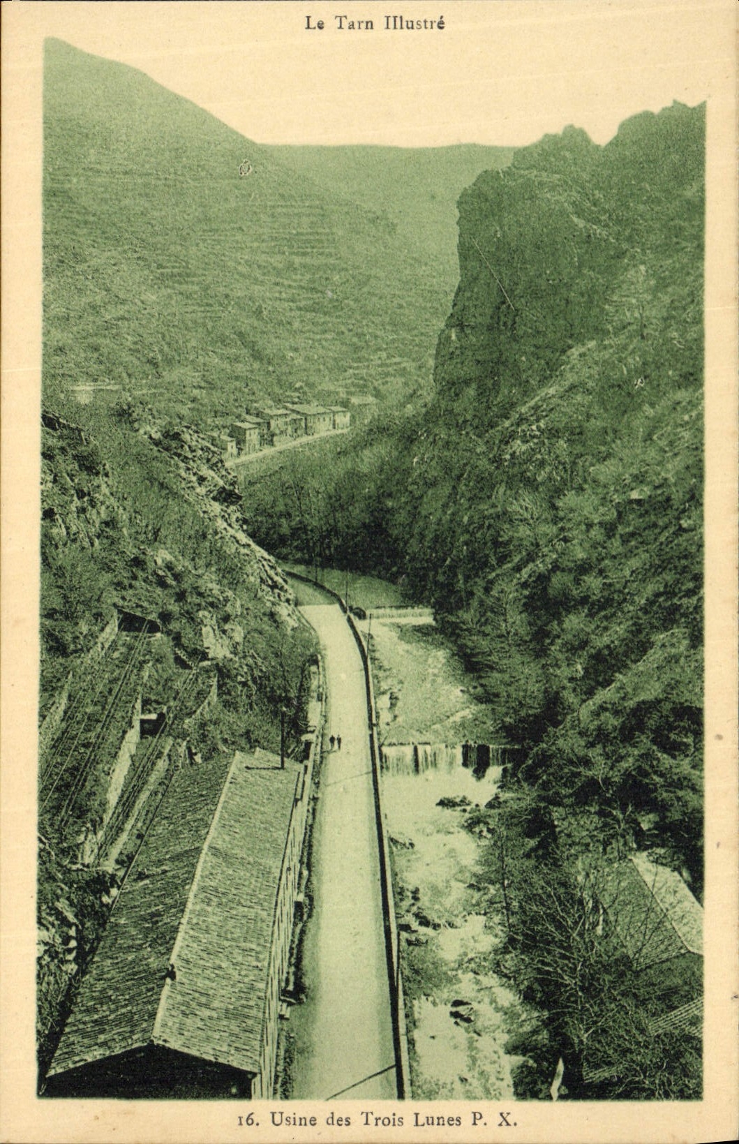 CPA Le Tarn illustre Mazamet Usine des Trois Lune
