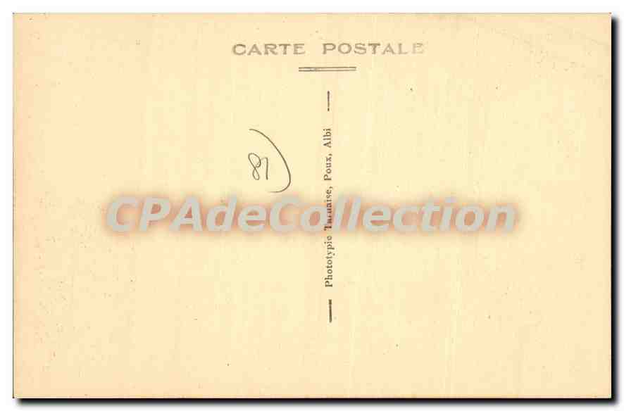 CPA Le Tarn illustre Mazamet Grand Allee du Jardin Public — Back
