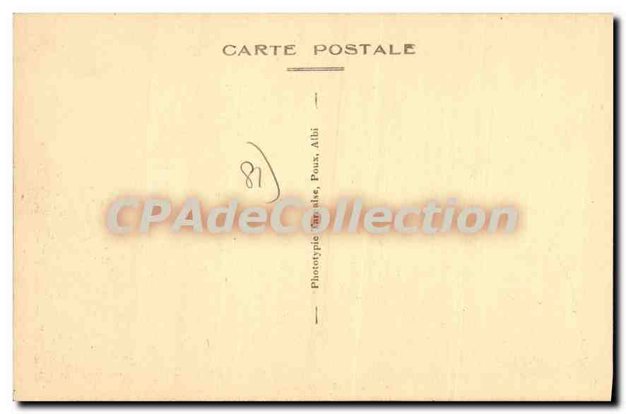 CPA Le Tarn illustre Mazamet Eglise St Sauveur — Back
