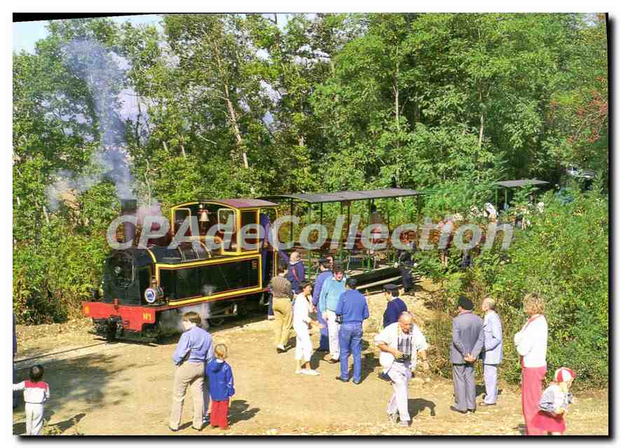 CPSM Chemin de fer touristique du Tarn Saint Lieux les Lavaur (Tarn) locomotive Couillet 1910