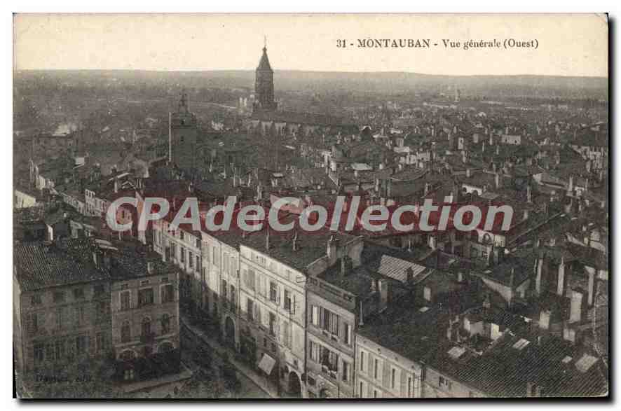 Montauban - Vue générale (Ouest) — n°31 — éditeur Tronchet, alb.