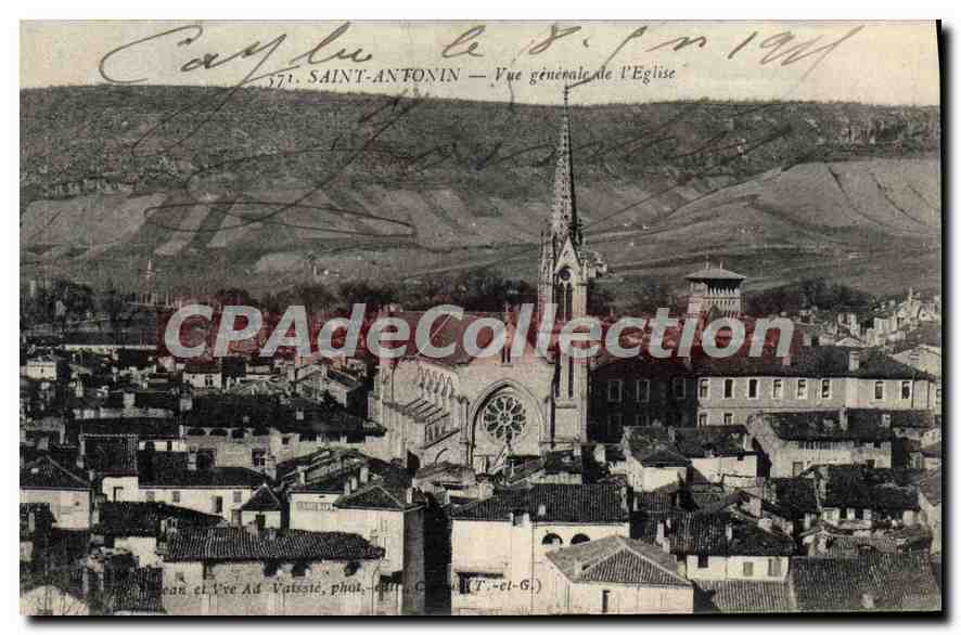 Saint-Antonin — Vue générale de l'Église — phot. Ad Valesie