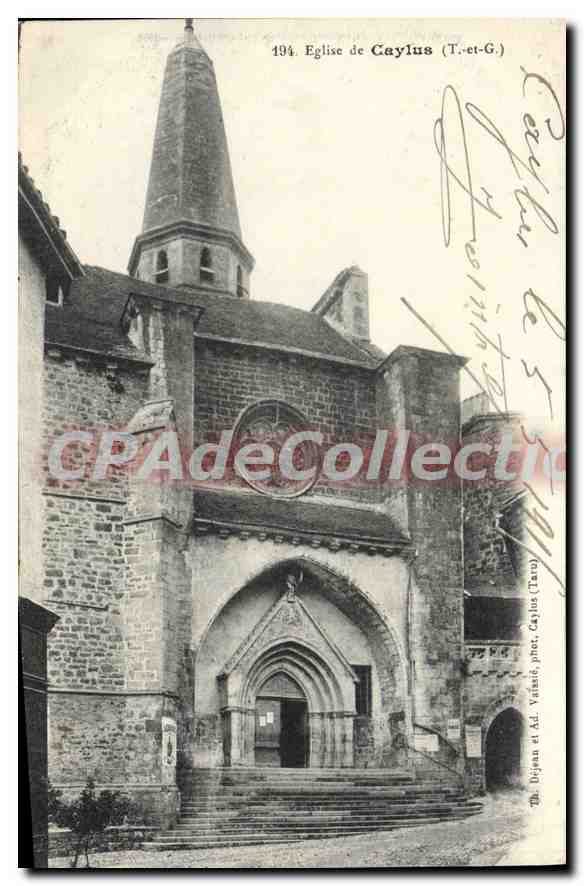 CPA Tarn et Garonne Eglise de Caylus (T et G)