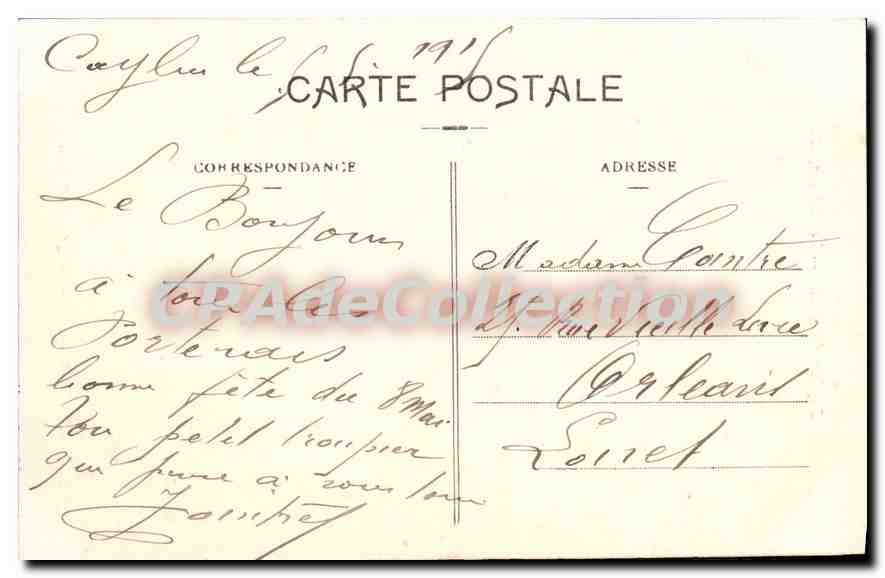 CPA Tarn et Garonne Caylus (T et G) Le Chateau cote Sud — Rückseite