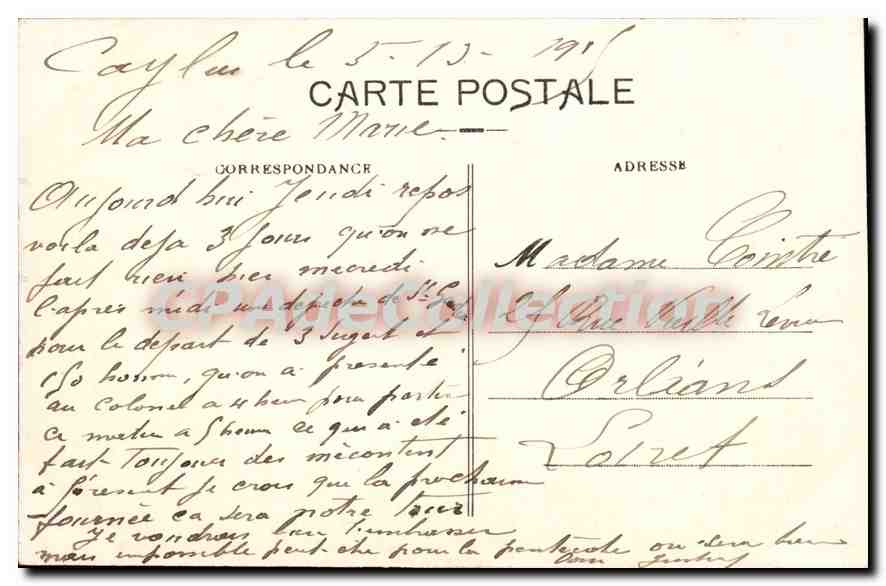 CPA Tarn et Garonne Eglise et Chateau de Cornusson pres Caylus (T et G) — Rückseite