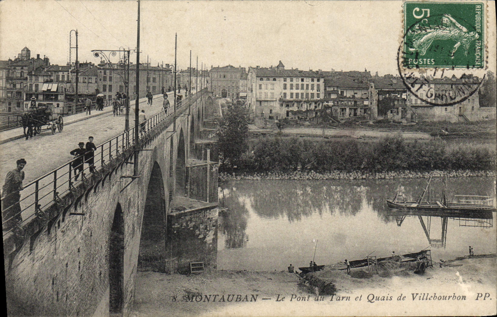 Montauban — Le Pont du Tarn et Quais de Villebourbon — PP. P.P.