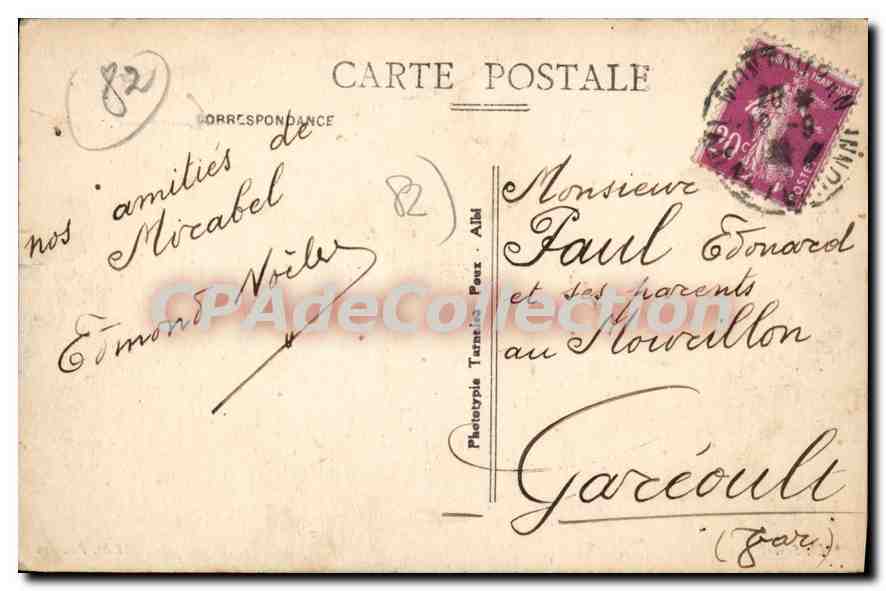 CPA Tarn et Garonne Mirabe (T et G) Vue Generale — Rückseite