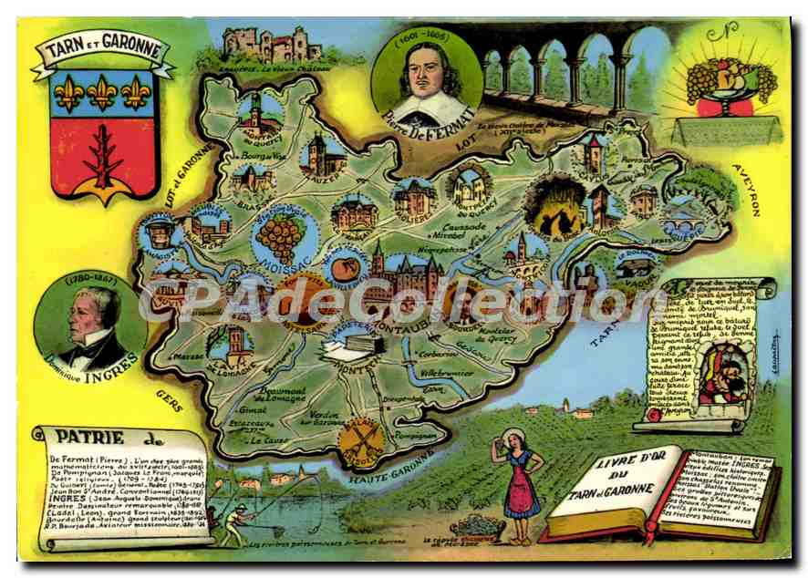 CPSM Tarn et Garonne Plan Departemental du Tarn et Garonne