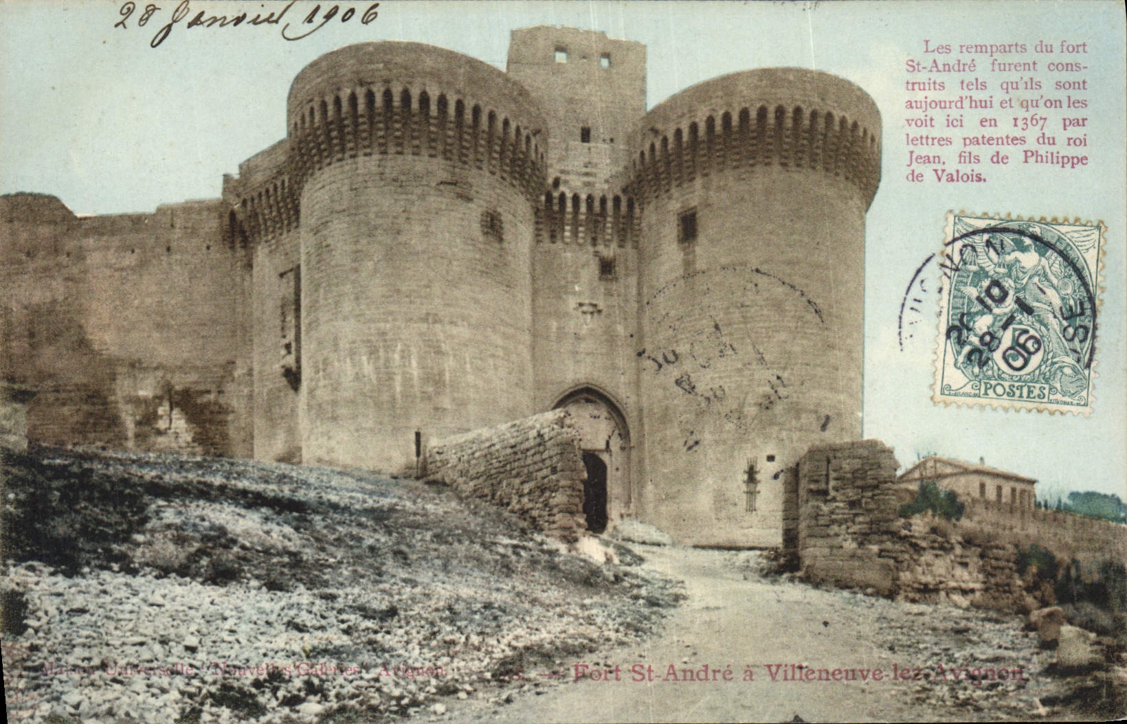 Fort St-André à Villeneuve-lès-Avignon — remparts et tours rondes — éditeur 'Villeneuve-lès-Avignon' n°84