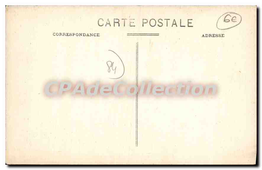 CPA Vaucluse Sorguette Les Platanes Seculaires — Rückseite