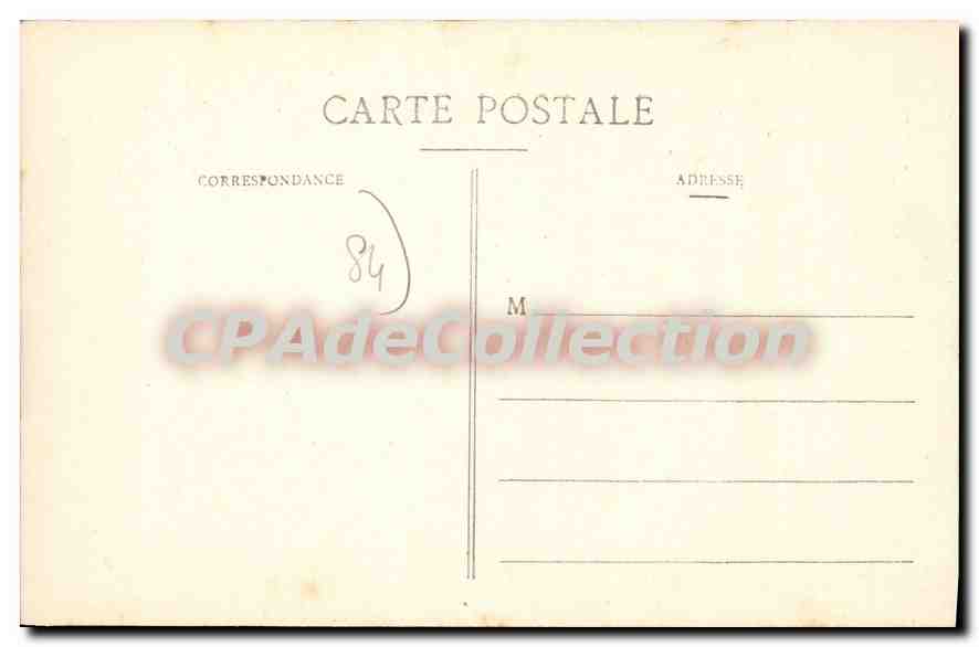 Avignon - Place de l'Horloge — statue monumentale et piétons — éditeur RNT, n° de série 68 — Verso