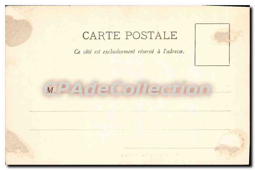 CPA Vaucluse Hotel de Ville et Sous Prefecture — Verso