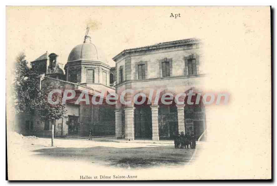 CPA Vaucluse Halles et Dome Sainte Anne