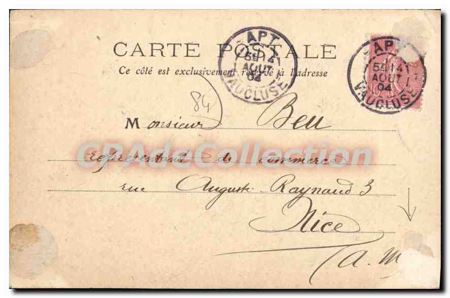 CPA Vaucluse Pont Julien sur le Calavon (Monument Rom in) — Verso