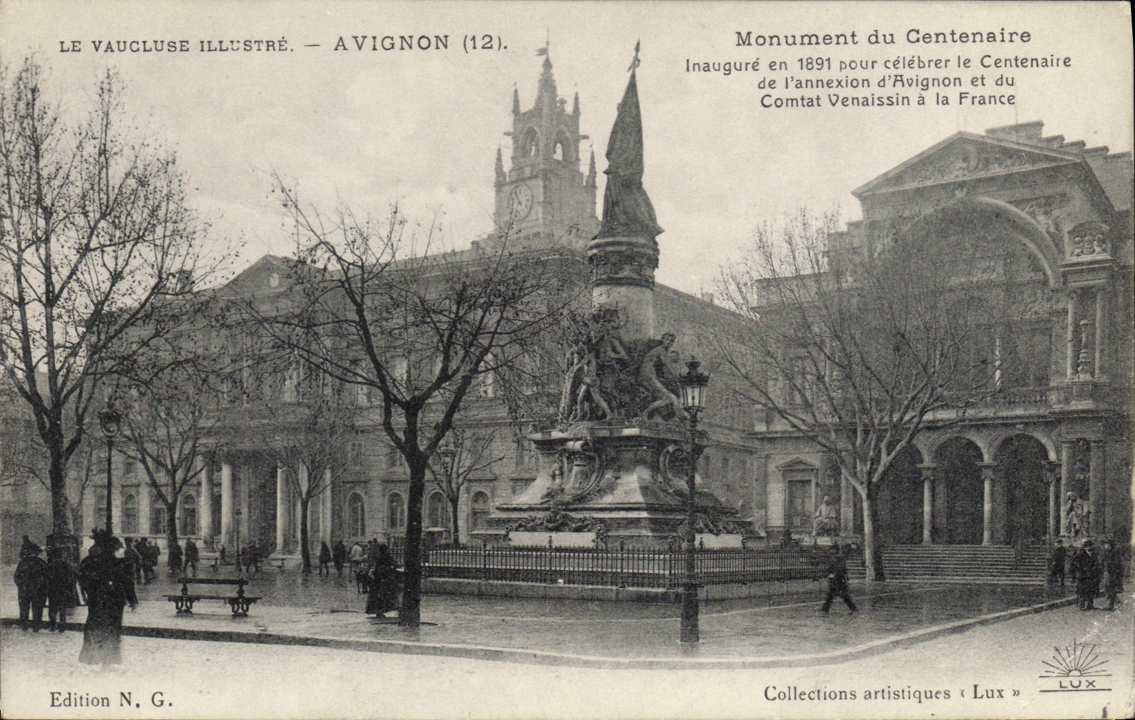 Monument du Centenaire — Avignon (12) — Edition N.G.