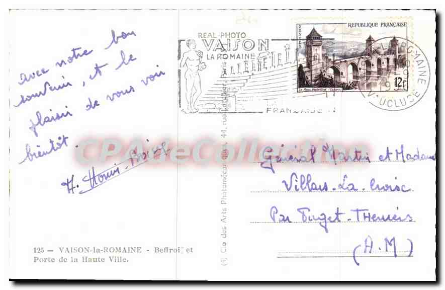 Vaison-la-Romaine — Porte de la Haute Ville — éditeur Cap — Reverso