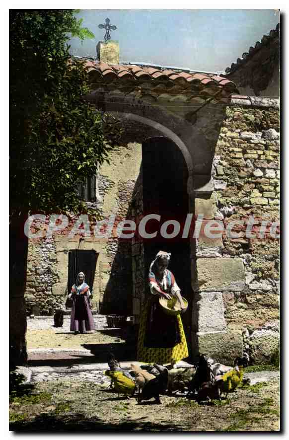 Ländliche Szene im Hof — Photo d'Art de Provence Edition, Nr. 2.164