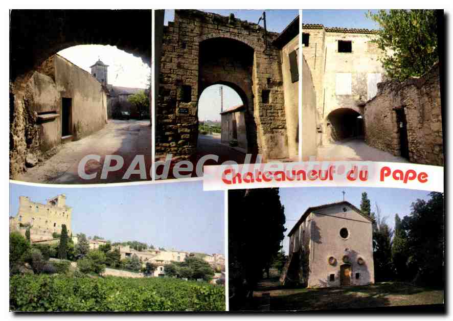 CPSM Chateauneuf du Pape Vieille rue Vieille porte 