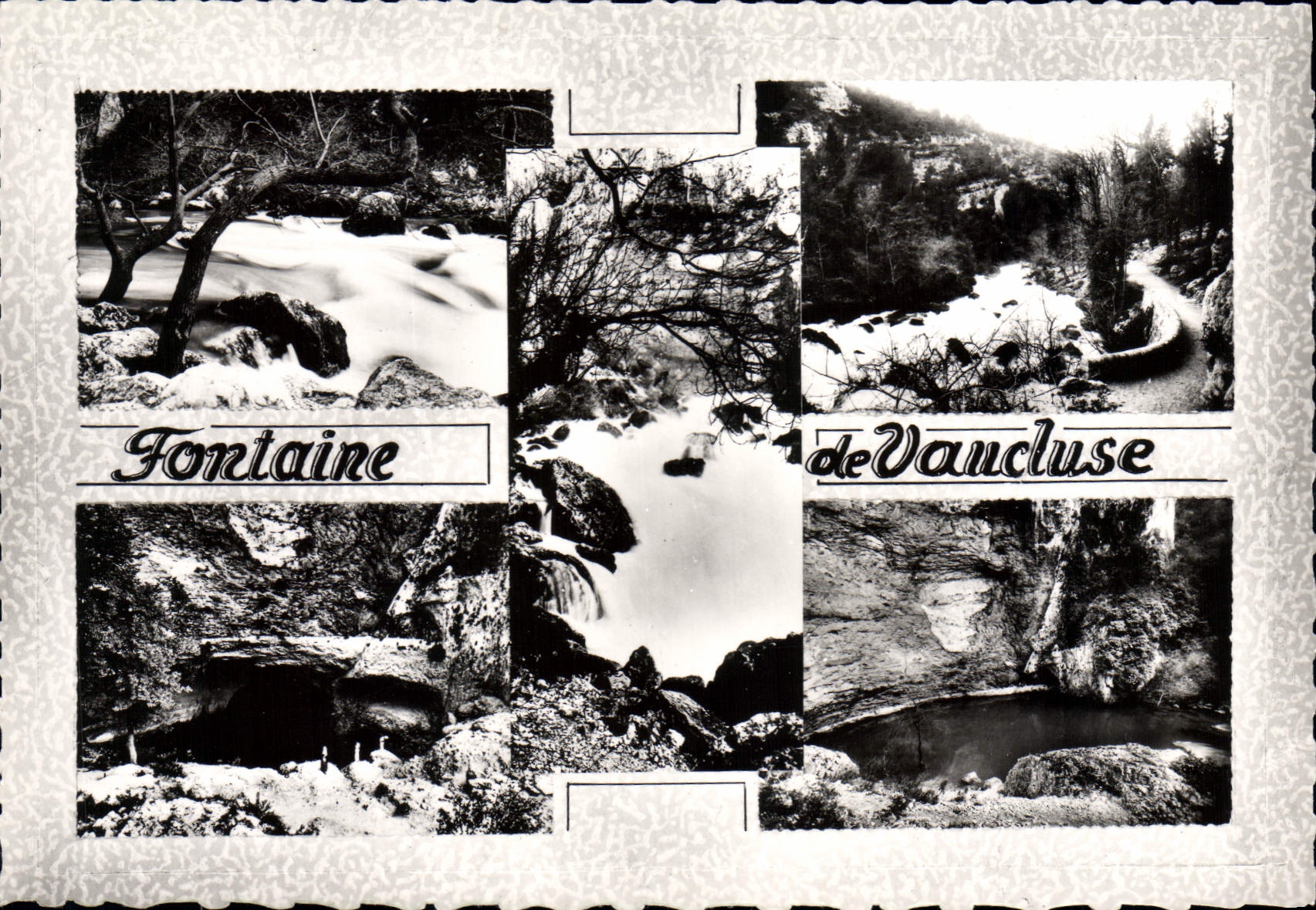Fontaine de Vaucluse — Collage de paysages — Éditions Magema Lyonnaise