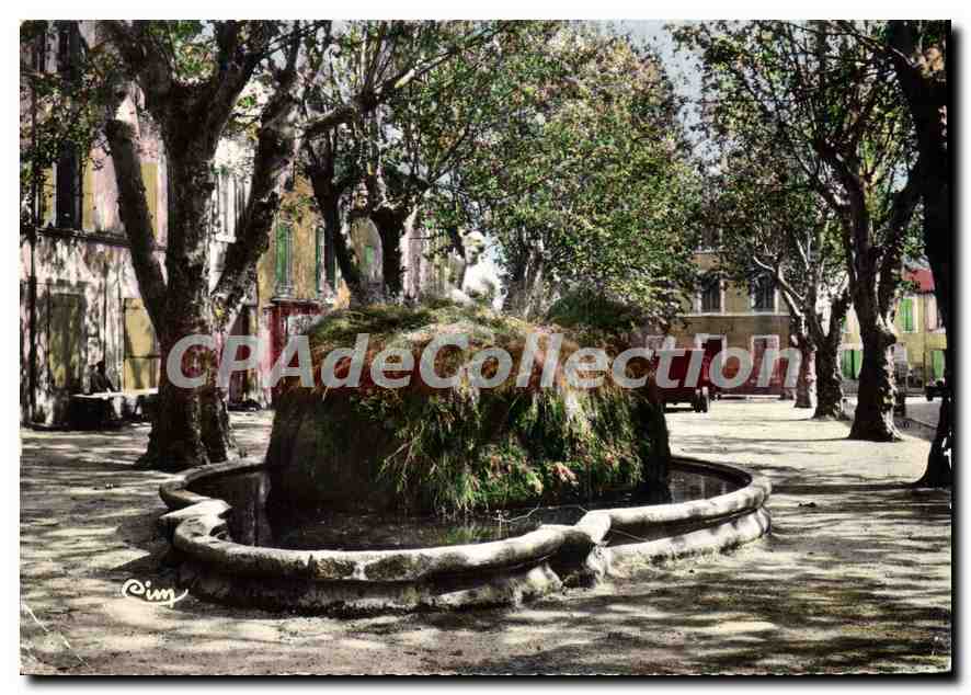 Pertuis (Vaucluse) — Place de la Murette et Fontaine de la Diane — Côme R. Impr. 84