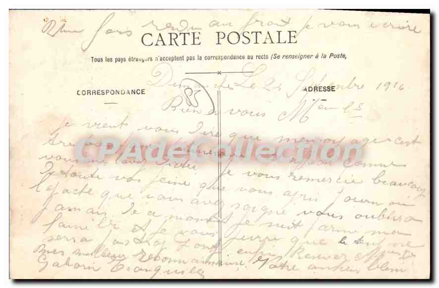 Frau mit Schirm — Sables-d'Olonne — Lucien Amiaud, Nr. 2252 — Rückseite