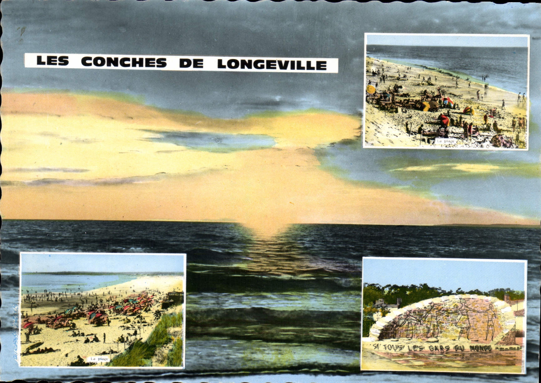 Die Conchhes von Longeville — Strand und Denkmal — Artaud frères - Nantes