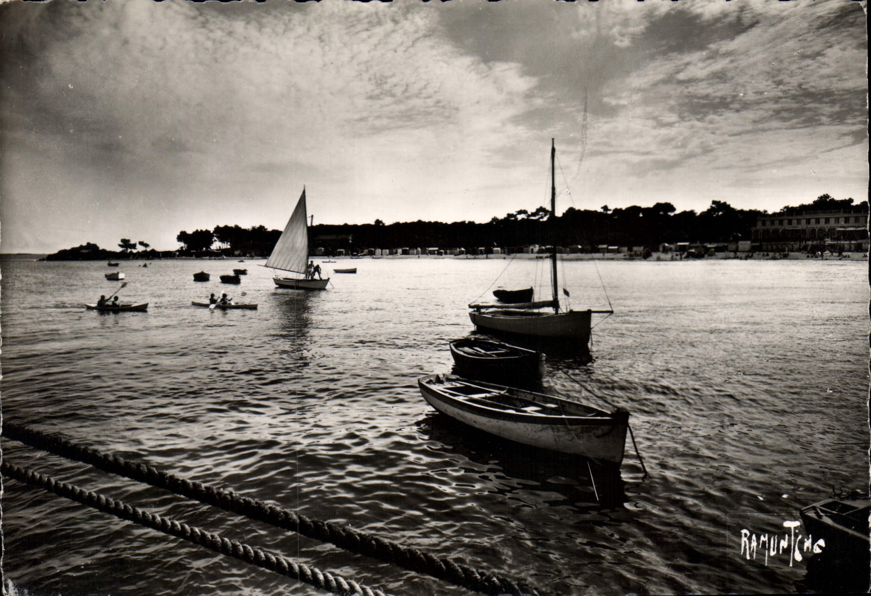 CPSM L'Ile de Noirmoutier Plage Beau Rivage 