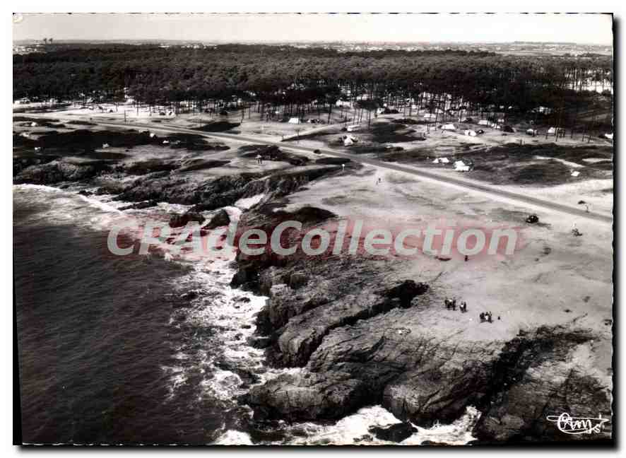 Les Sables-d'Olonne (Vendée) — Vue aérienne de la Côte d'Enfer et Camping — Éditions Aériennes Comeur